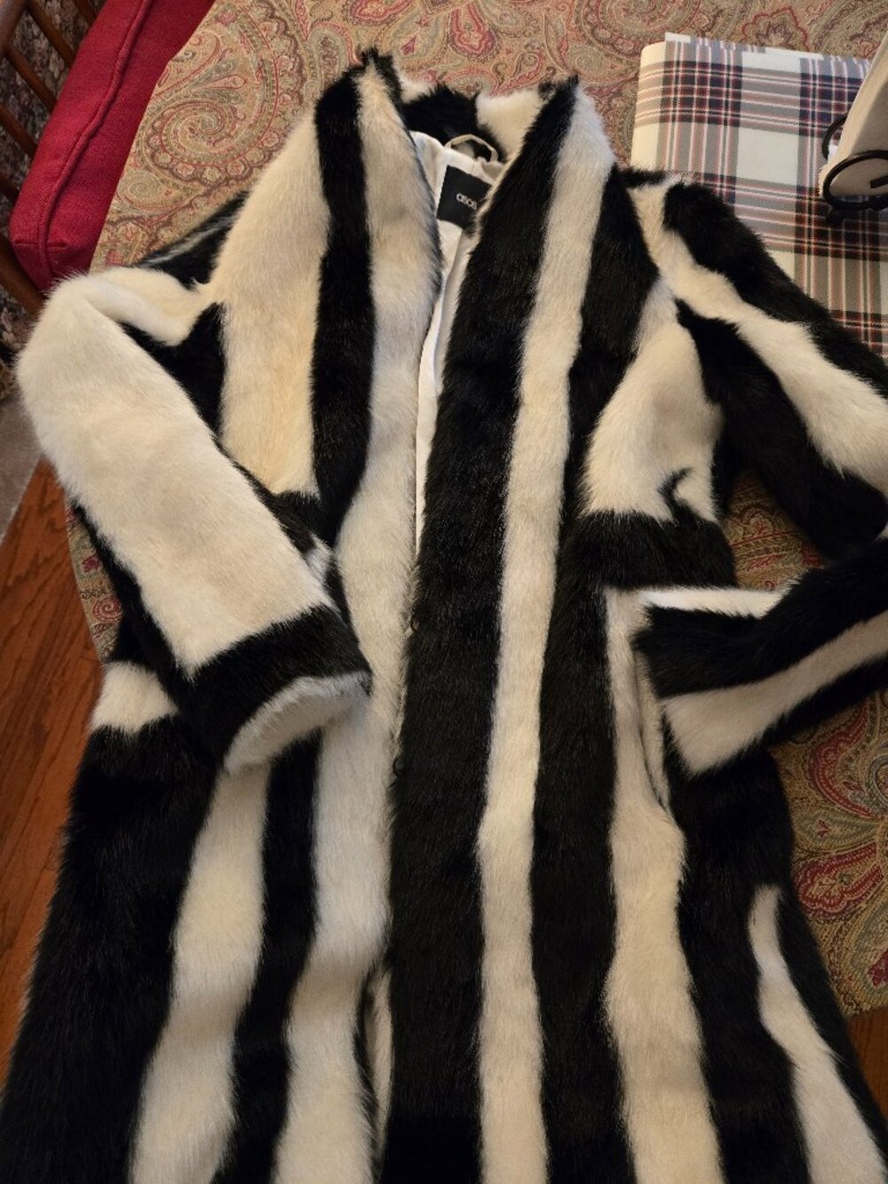 ASOS - Faux Fur Coat from- 2024 New York Fashion Week Show-wore by Bella Hadid